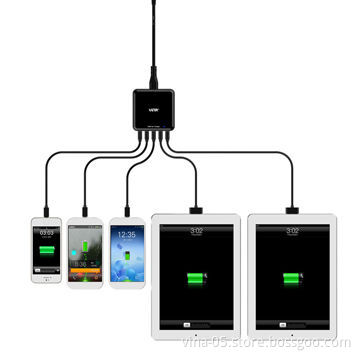 5-port USB Charger for iPod, iPhone, iPad, Samsung, Android Smart Phone and Tablet
